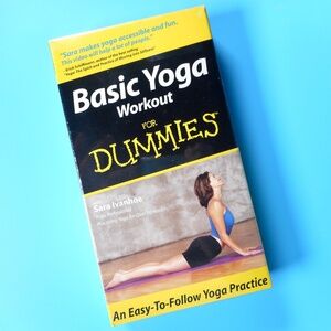 Basic Yoga Workout for Dummies NEW SEALED VHS Tape Sara Ivanhoe Fitness